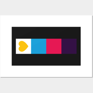 Minimalistic Poly Pride Flag Posters and Art